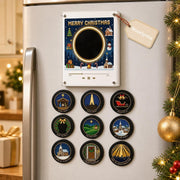 NovaSyrma Magnetic Fridge Vinyl Music Box Christmas