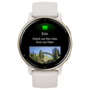 Garmin 010-02862-11 vivoactive 5 Health and Fitness GPS Smartwatch, Ivory