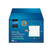 Inspire CH3636-UA50 Extra Large Super Absorbent Bed Pads for Incontinence Disposable Underpad 36 x 36