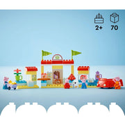 LEGO 6470506 DUPLO Peppa Pig Supermarket Toy for Toddlers with 4 Figures Included, Creative Building Set 10434