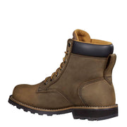 Carhartt Men's Frontier 6 Water Resistant Soft Toe Work Boots, Mossy Brown Leather, Size 8 M, FN6165-M-8