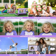 Wednkoly WED-60388 Kid's FHD 1080P 44MP Vlogging Digital Camera (Purple)