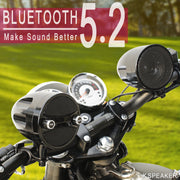 KSPEAKER Motorcycle Bluetooth Speakers, 3-Inch Full-Range, Built-In Amplifier, IP67 Waterproof, ATV UTV Golf Cart Jet Ski Sound System, Black, S7