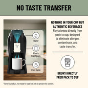 Flavia Aroma Brewer Single-Serve Coffee Machine Multiple Brew Sizes Removable Water Tank Adjustable Brew Strength Grey 18001473-GR