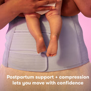 Frida Mom Belly Binder, Postpartum Essentials for Natural and C-Section Recovery, Adjustable Compression Wrap, After Birth Brace, Abdominal Band, 9