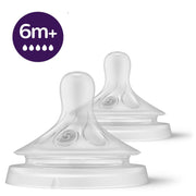Philips AVENT SCY965/02 Natural Response Nipple Flow 5, 6 Month Plus, 2 Pack