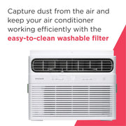 Frigidaire 12,000 BTU Smart Inverter Window Air Conditioner with Wi-Fi, Remote Control, 550 Sq Ft Cooling, White, FHWW125WE1