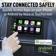 Planet Audio P9900CPA Double-DIN 6.75 inch CarPlay Android Auto Car Audio Stereo System