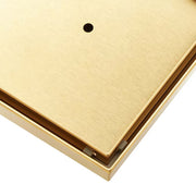 Signature Hardware SH4396079BG 955251S6 6 Inch TileIn Square Shower Drain, Brushed Gold