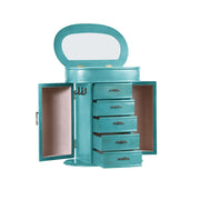 Hives and Honey WM2227-878 Cari Jewelry Chest Jewelry Box for Women, Turquoise