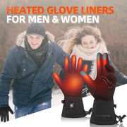Savior Heat S18 Heated Glove Liners, 7.4V Rechargeable Winter Gloves with Touchscreen Compatibility, Waterproof