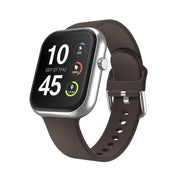 Itech Fusion 4 Smart Watch, 1.85in AMOLED Display, Mocha Silicone Strap, Aluminum Alloy Case