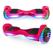 Hover-1 H1-200-PNK Hoverboard with Built-In Bluetooth Speaker, LED Headlights, LED Wheel lights, 7 MPH Max Speed - Pink