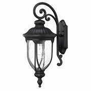 Acclaim 2212BK Laurens Collection 1-Light Wall Mount Outdoor Light Fixture, Matte Black
