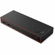 Lenovo ThinkPad USB4 Dock 5000, 40 Gbps Bandwidth, 100W Power Delivery, Supports 4 Displays Including 8K 60Hz and Dual 4K 144Hz, USB Type-A and Type-C Ports, HDMI, DisplayPort, Gigabit Ethernet, Eclipse Black