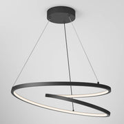 Artika Salto 26-Watt 1 Light Black Modern 3 CCT Integrated LED Pendant Light Fixture, Black, 1100 Lumens