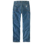 Carhartt Relaxed Straight Rugged Flex Double-Front Denim Dungarees for Men - Tahoe - 31x30