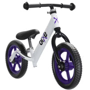 Bixe BIXIN108MRNAOSP Kids Balance Bike, Ultralight Aluminum Frame, Height-Adjustable Seat and Handlebars, 12 Inch Wheels, Purple