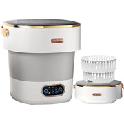 Generic Portable Washing Machine, Foldable Mini Washer with 20L Capacity, Spin Basket, Collapsible Compact Design for Apartments Dorms Travel RV