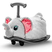 Yvolve Sports Limited MT01S2 My Buddy Wheels Rock and Roller Elephant Baby Kids Plush Rocking Animal and Ride-on Toy