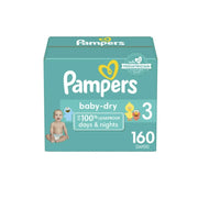Pampers Baby Dry Extra Protection Diapers, Size 3, 160