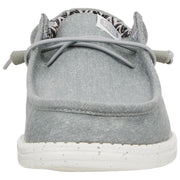 HEYDUDE Wally Canvas Casual Shoes for Men - Light Grey - 9M