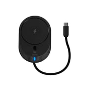 iHome 15W Magnetic Wireless Charging Car Mount 8pc Kit with Retractable Cable