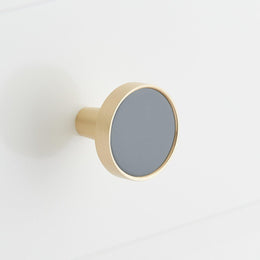 Simbury Enamel/Brass Circle Knob - 1-1/4 