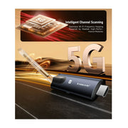 CHOCHI Wireless HDMI Extender Kit, 4K Dual-Band 2.4/5.8GHz, Transmitter with 2 Receivers