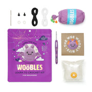 The Woobles Beginners Crochet Kit with Easy Peasy Yarn as seen on Shark Tank - with Step-by-Step Video Tutorials - BAT Crochet KIT