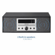 Crosley Stereo System CR3504A-BK - BLACK ONE SIZE
