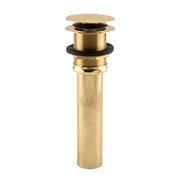 Signature Hardware HL-2743+T-P-PB Mushroom Pop Up Extra Long Straight Tub Drain with 1-1/2