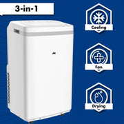 AuxAC MF-08KC Portable Air Conditioner with Dehumidification 5500 BTU (8000 BTU ASHRAE) White