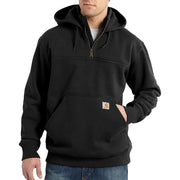 Carhartt Rain Defender Loose-Fit Heavyweight Quarter-Zip Hoodie - Black - XL