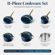 Gotham Steel Modern Collection 11-Pc. Cookware Set - BLACK ONE SIZE