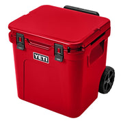YETI Roadie 48 Wheeled Cooler with Retractable Periscope Handle, Rescue Red