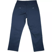 Approved Memory Little Boys' Classic Chino Fit School Uniform Pants, Navy, 7