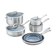 ZWILLING Spirit 3-ply 10-pc Stainless Steel Ceramic Nonstick Cookware Set - Dishwasher safe