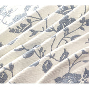 The Pioneer Woman Agatha Floral Gauze Quilt, Reversible Blue Dust and White, King Size