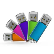 Kootion 215Color532G 32GB USB 2.0 Flash Drive Memory Stick, 5 Pack