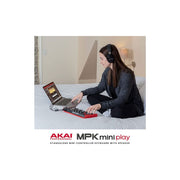 Akai Professional MPKMINIPLAYMK3 MPK Mini Play MK3 MIDI Keyboard Controller with Built in Speaker and Sounds Plus Dynamic Keybed, MPC Pads and Software Suite