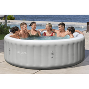 SaluSpa 6002TE Tahiti Energy-Efficient Smart AirJet Inflatable Circle Hot Tub with App Control 5-7 Person with Pump