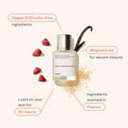 Dossier Fruity Brown Sugar Eau De Parfum Inspired by YSL Mon Paris, Vegan Paraben-Free Fragrance for Women, 1.7 Fl Oz