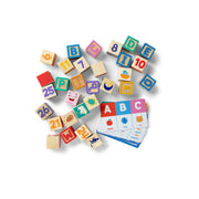Melissa & Doug 50357 Ms. Rachel Letter, Number, and Game Wooden Learning Blocks with Activity Cards