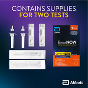Binaxnow 20002056 COVID-19/Flu A&B Combo Self Test, Reliable COVID/Flu Home Test With 15 Minute Results, 2 Tests
