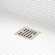 Menlo Square Shower Drain - Polished Nickel