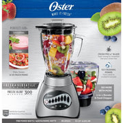 Oster Core 16-Speed Blender with Glass Jar, Black, 006878