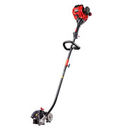 Troy-Bilt Gas Lawn Edger, 25cc 2-Cycle Engine, 7.5-Inch Steel Blade, Adjustable Guide Wheel, Attachment Capable, Red, TBE252