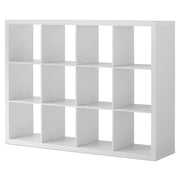 Better Homes & Gardens BHD036118664036 12-Cube Storage Organizer, White Texture