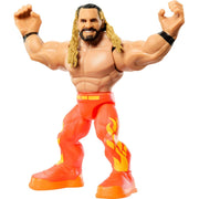 Mattel WWE Knuckle Crunchers Rebound Ring Playset with 2.5-Inch Seth Rollins Action Figure, Flex Mat Technology, Seven Ringside Accessories, Durable Plastic